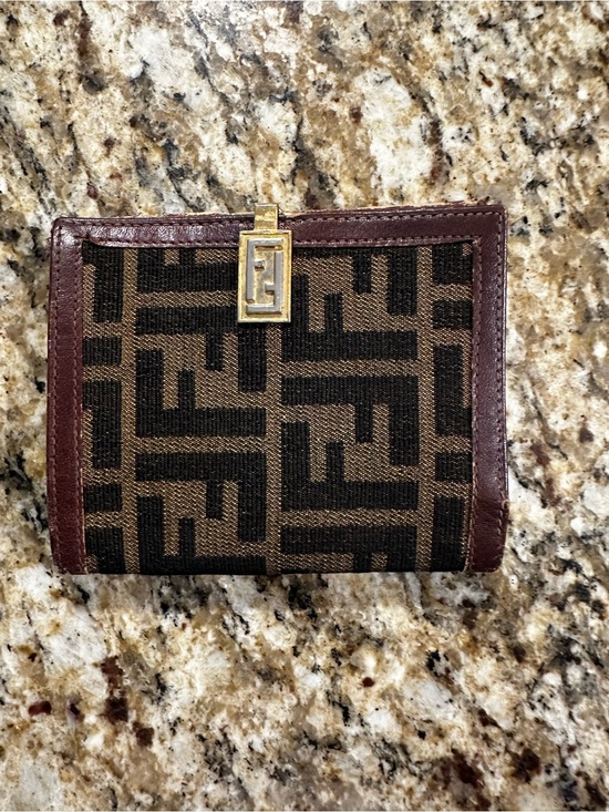 Fendi Handbags - Fendi Zucca FF Logo Wallet, vintage- look at all pics**project piece**